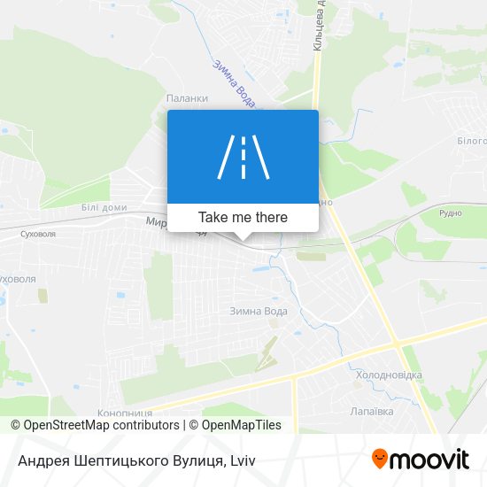 Андрея Шептицького Вулиця map