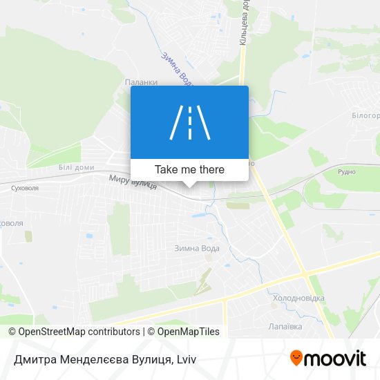 Дмитра Менделєєва Вулиця map