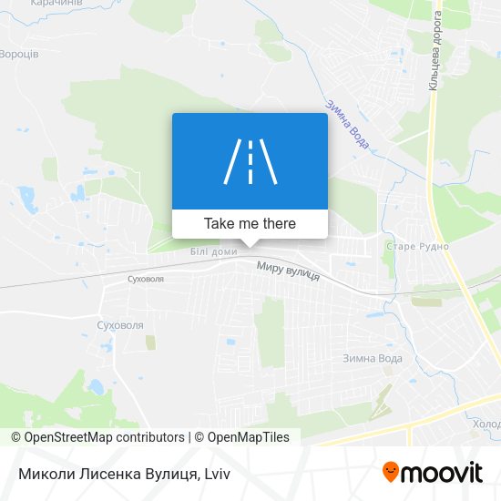 Миколи Лисенка Вулиця map