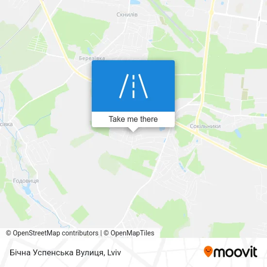 Карта Бічна Успенська Вулиця