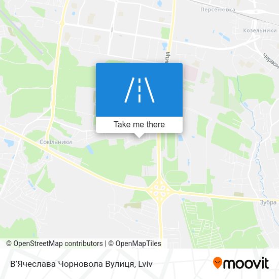 В’Ячеслава Чорновола Вулиця map