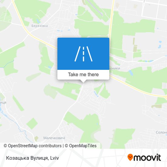 Козацька Вулиця map