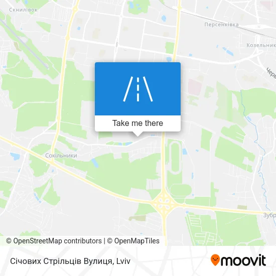 Карта Січових Стрільців Вулиця