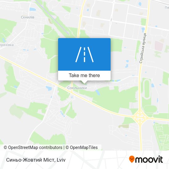Синьо-Жовтий Міст map