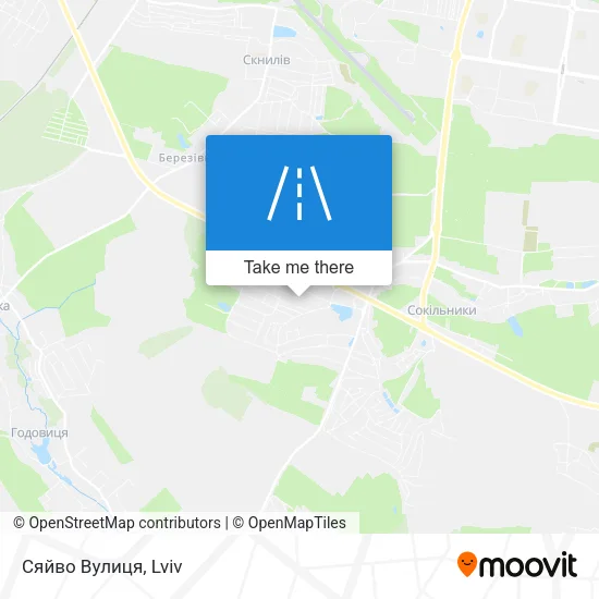 Карта Сяйво Вулиця