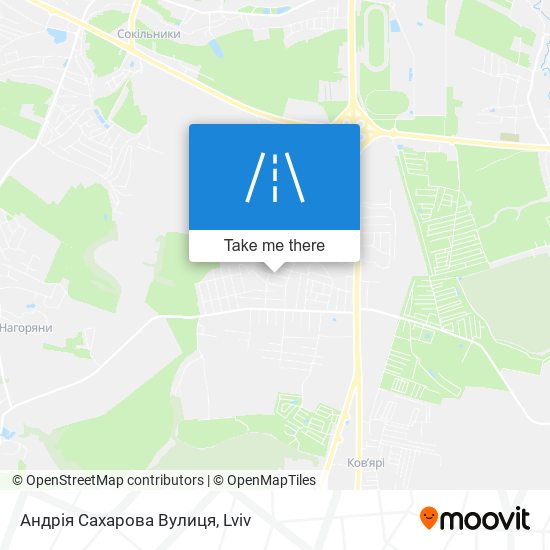Андрія Сахарова Вулиця map