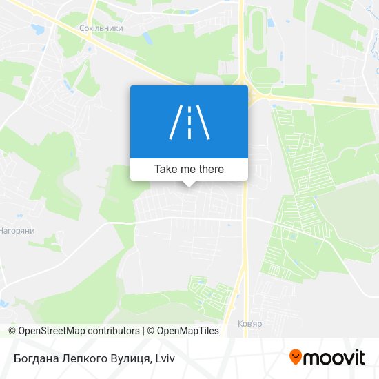 Богдана Лепкого Вулиця map