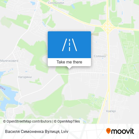 Василя Симоненка Вулиця map