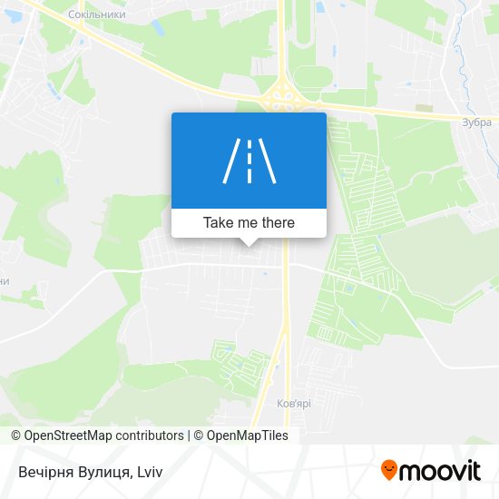 Вечірня Вулиця map