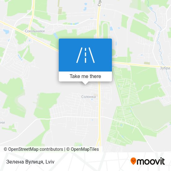 Зелена Вулиця map