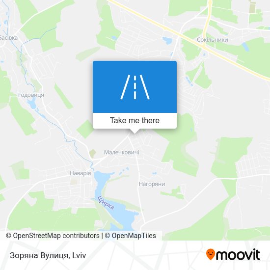 Зоряна Вулиця map