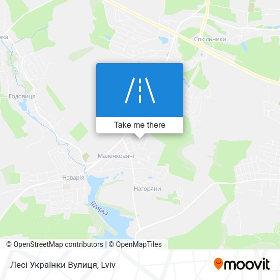 Лесі Українки Вулиця map