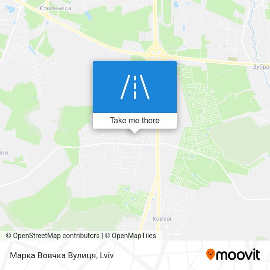 Марка Вовчка Вулиця map
