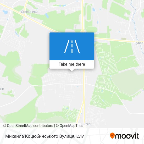 Михайла Коцюбинського Вулиця map