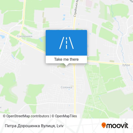Петра Дорошенка Вулиця map