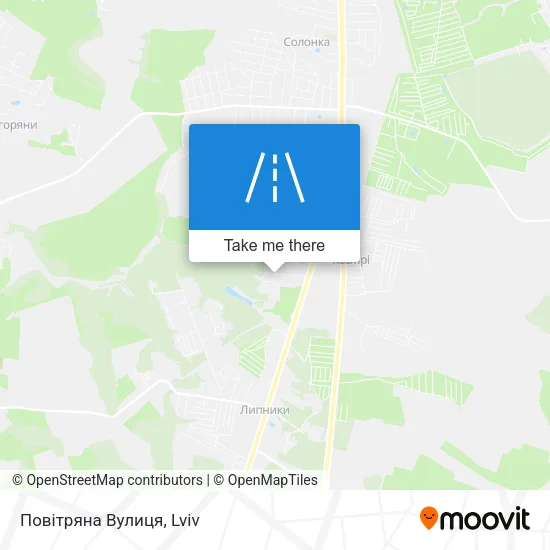 Карта Повітряна Вулиця