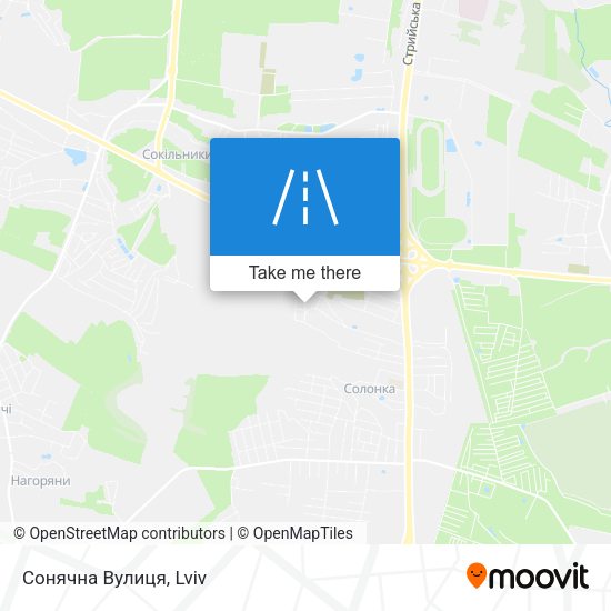 Сонячна Вулиця map