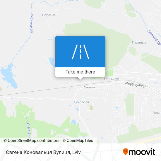 Євгена Коновальця Вулиця map