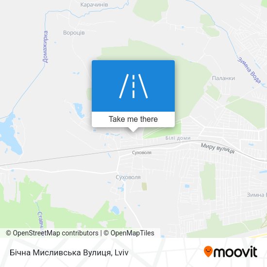 Бічна Мисливська Вулиця map