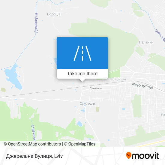 Карта Джерельна Вулиця