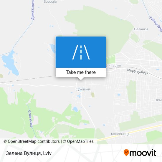 Зелена Вулиця map