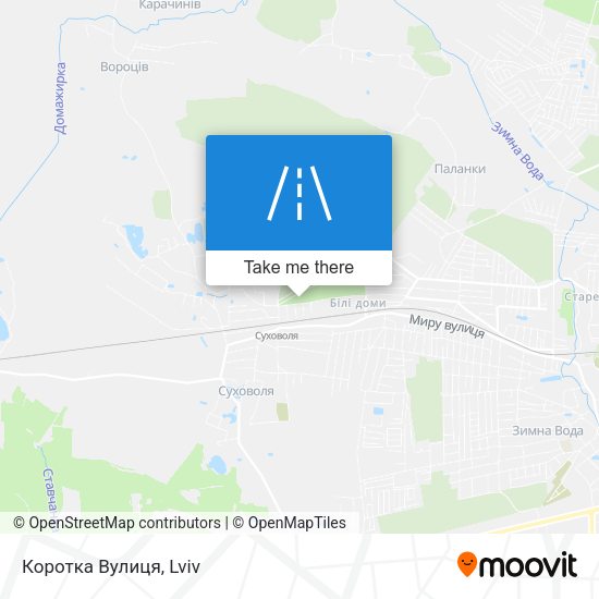 Коротка Вулиця map