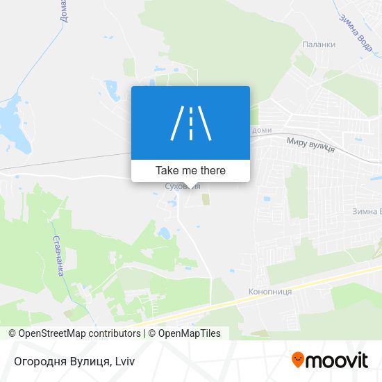Огородня Вулиця map