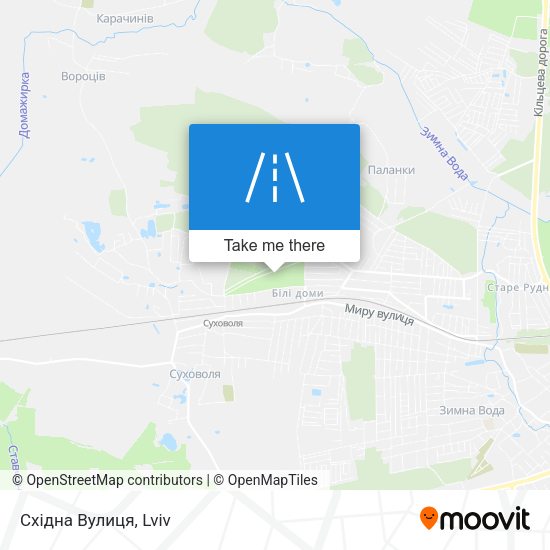 Східна Вулиця map
