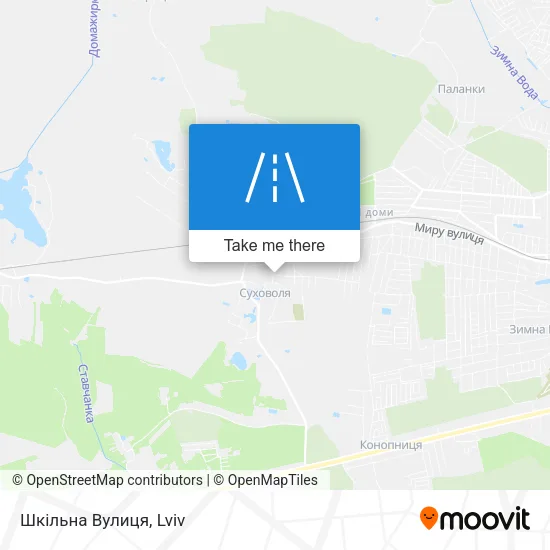 Карта Шкільна Вулиця