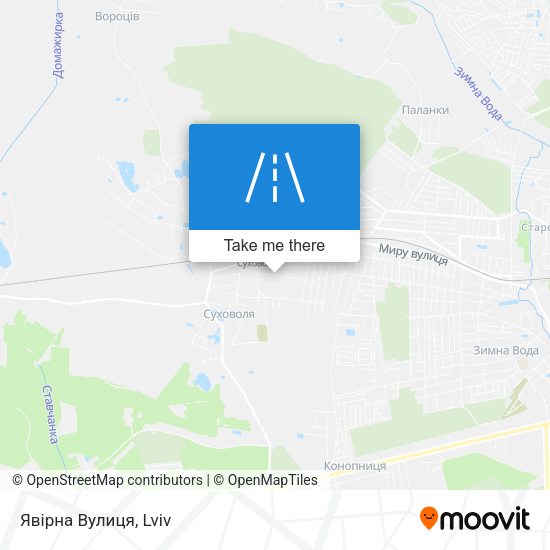 Явірна Вулиця map