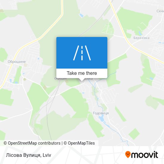 Лісова Вулиця map