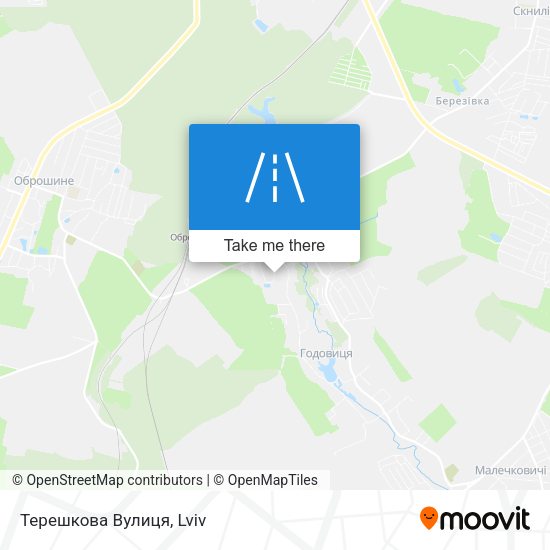 Терешкова Вулиця map