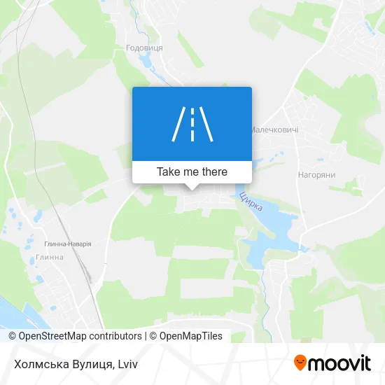 Карта Холмська Вулиця