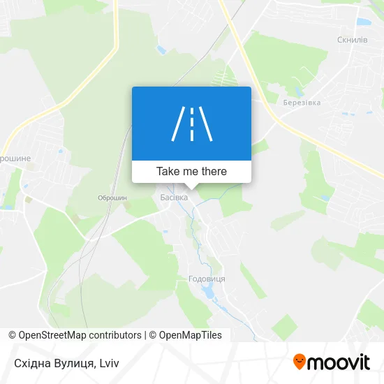 Карта Східна Вулиця
