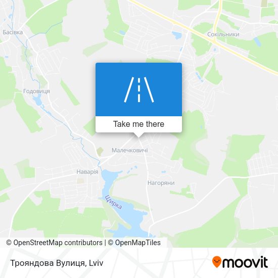 Трояндова Вулиця map