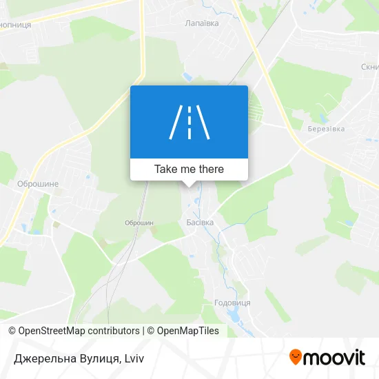 Карта Джерельна Вулиця