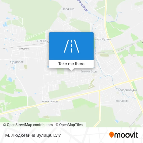 Карта М. Людкевича Вулиця
