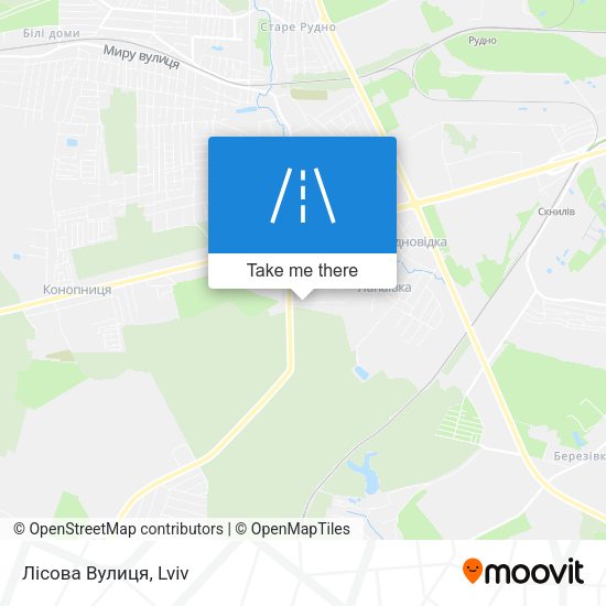 Лісова Вулиця map