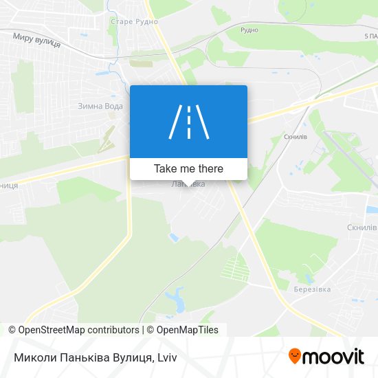 Миколи Паньківа Вулиця map