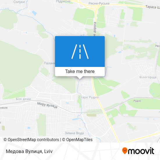 Медова Вулиця map