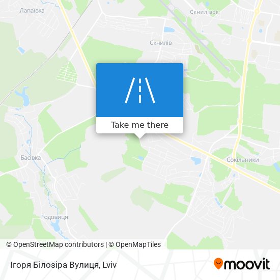 Ігоря Білозіра Вулиця map