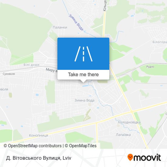 Д. Вітовського Вулиця map
