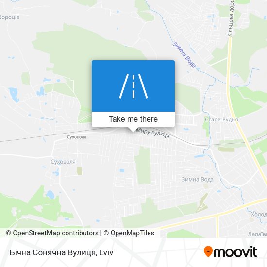 Бічна Сонячна Вулиця map
