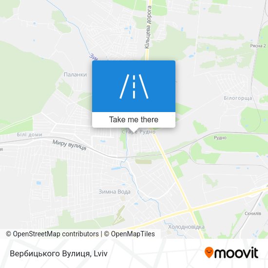 Вербицького Вулиця map