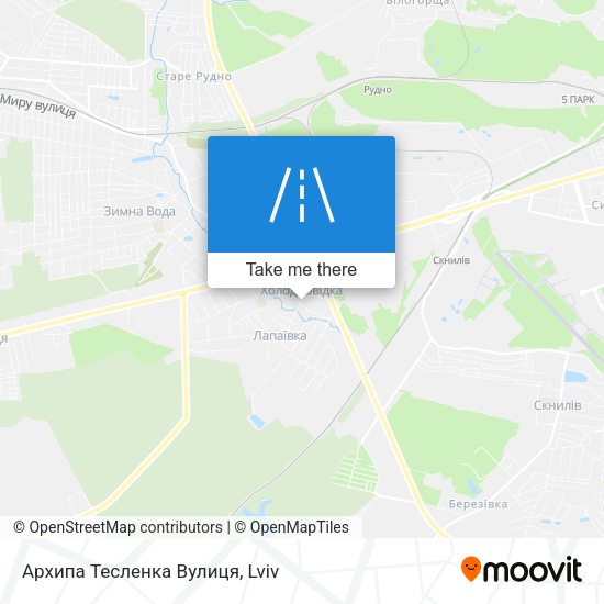 Архипа Тесленка Вулиця map