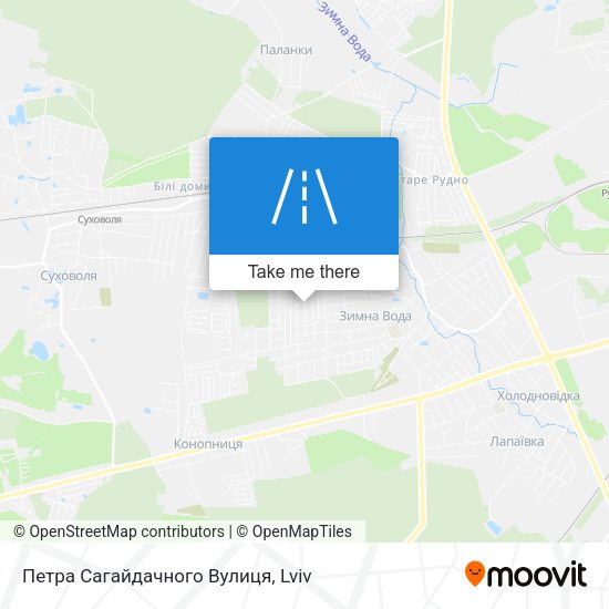 Карта Петра Сагайдачного Вулиця