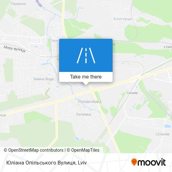 Юліана Опільського Вулиця map