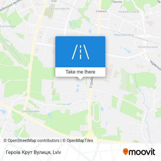 Героїв Крут Вулиця map