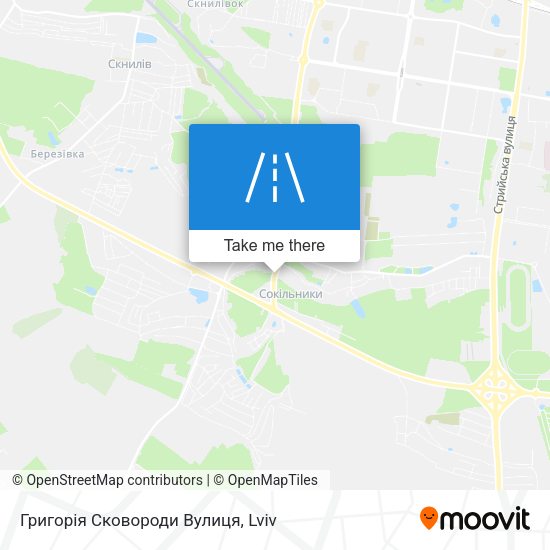 Григорія Сковороди Вулиця map