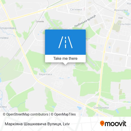 Маркіяна Шашкевича Вулиця map